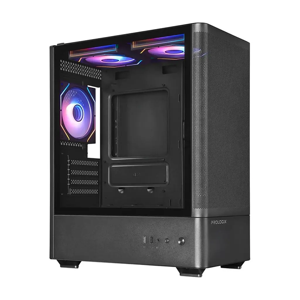 Корпус для ПК Prologix Lumi GM-01MAB Mesh Black