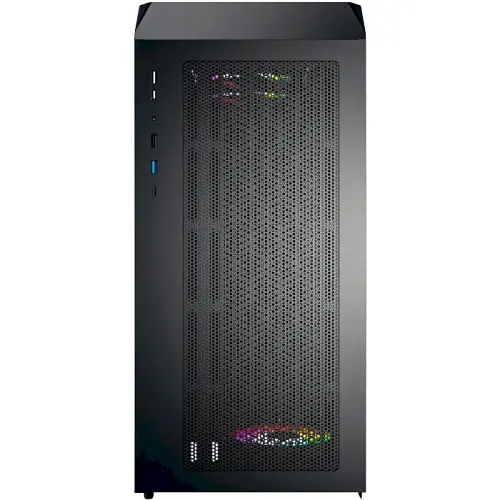 Корпус Montech X5M, Black, Mid Tower, без БП, для Micro ATX/Mini ITX, 1xType-C/1xUSB 3.0/1xUSB 2.0, макс. CPU - 165 мм/GPU - 405 мм, 4x120 мм ARGB, боковая панель из закаленного стекла - фото 6