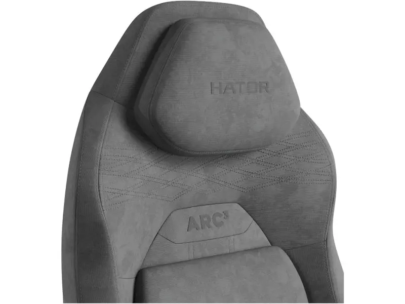 Комп'ютерне крісло для геймера Hator Arc 3 S Velour Grey (HTC3446S) - фото 3