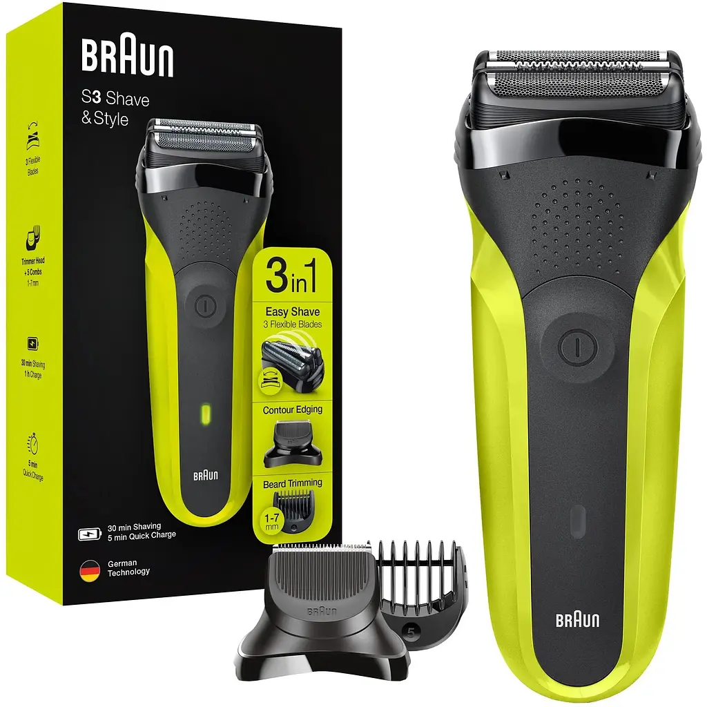 Електробритва Braun Series 3 300BT Black/Green - фото 2