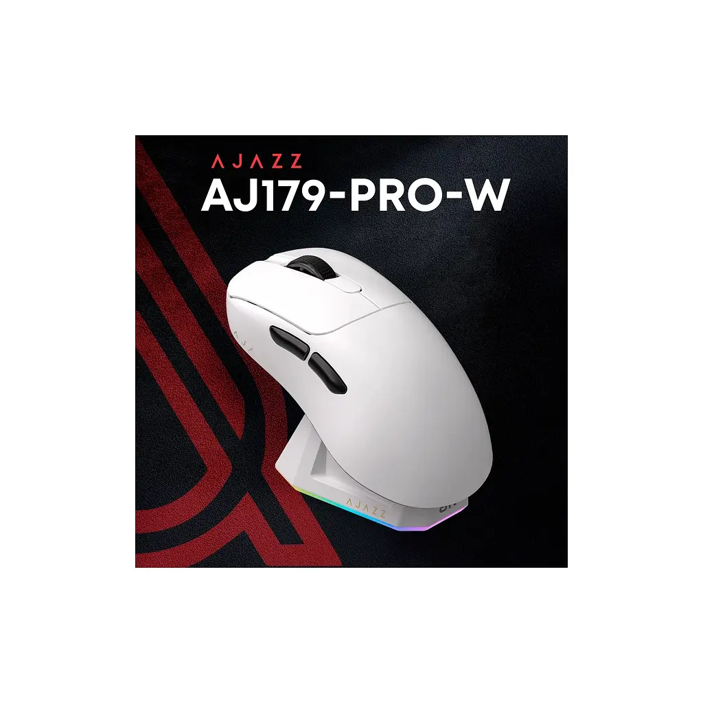 Мишка Ajazz AJ179PRO Wireless/Bluetooth/USB Charging Dock White (AJ179-PRO-W) - фото 5