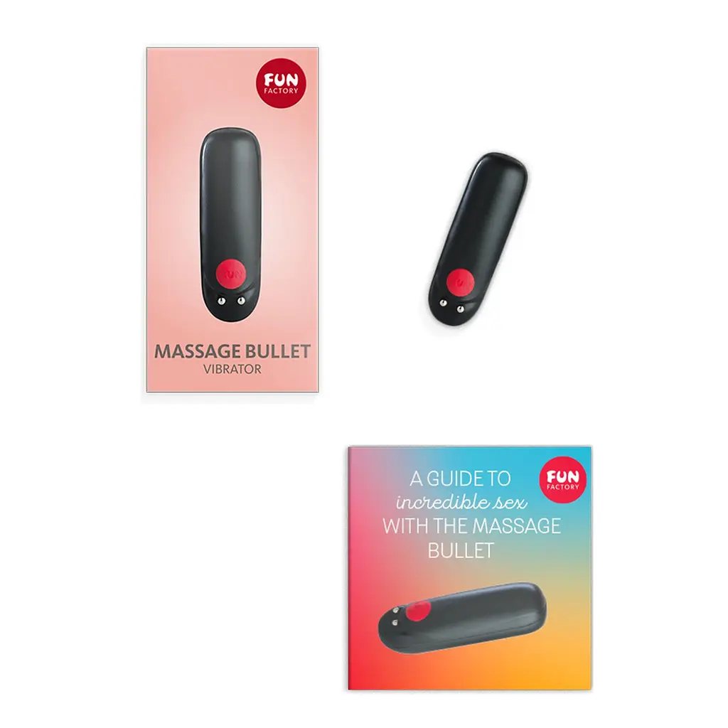 Віброкуля Fun Factory Massage BULLET, чорна, діаметр 2,5 см, 3 швидкості, 3 малюнки вібрації - фото 4