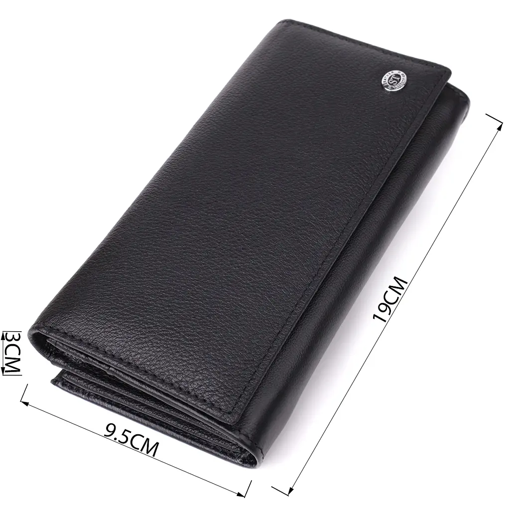 Жіночий гаманець на магнітах із натуральної шкіри ST Leather 19х9.5х3 см acs0029701 - фото 3