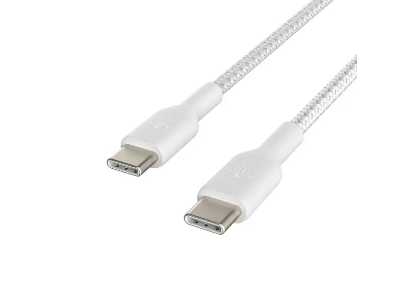 Кабель Belkin Braided USB-C to USB-C White 1m (CAB004BT1MWH) - фото 5