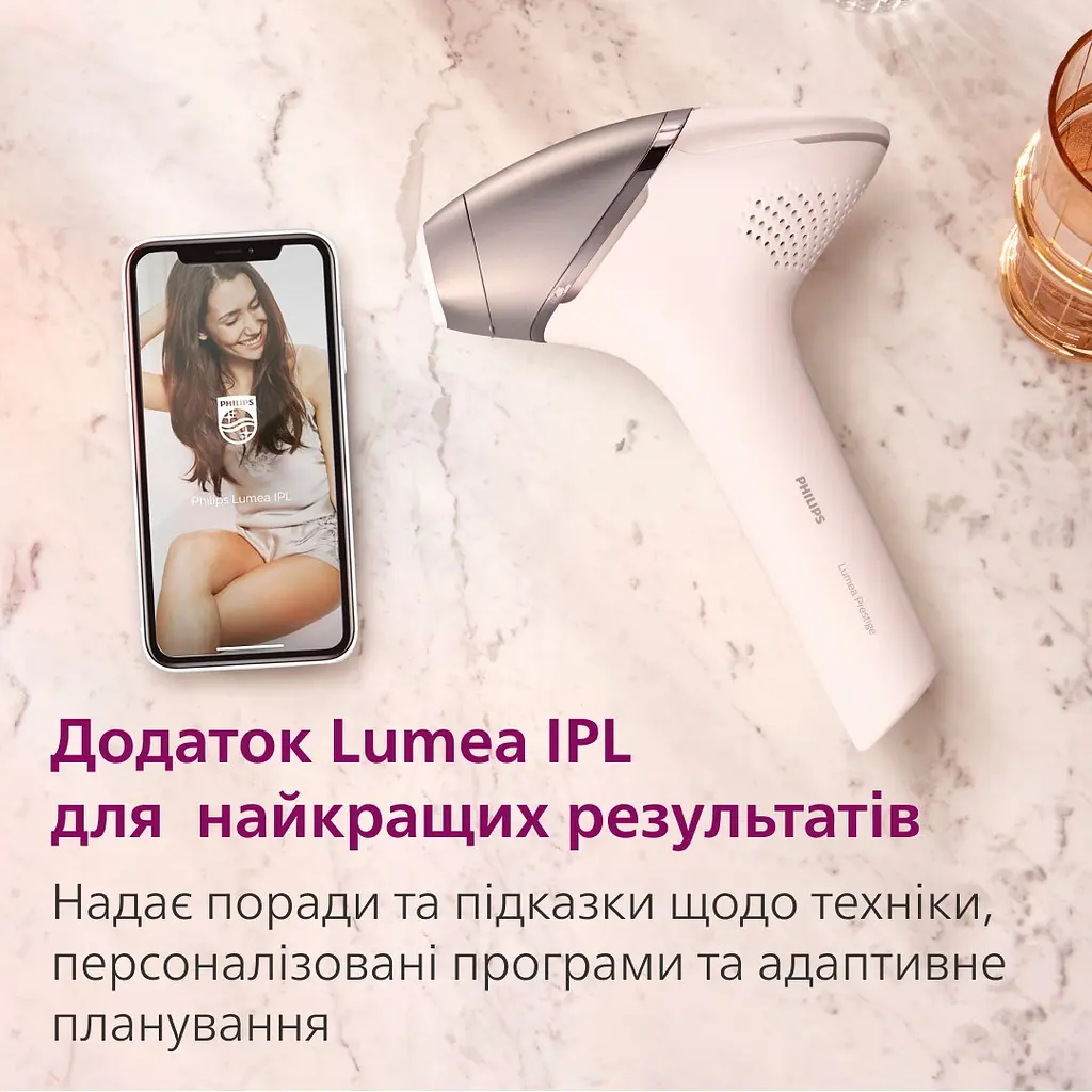 Фотоэпилятор Philips Lumea IPL 9900 Series розовый (BRI977/00) - фото 15
