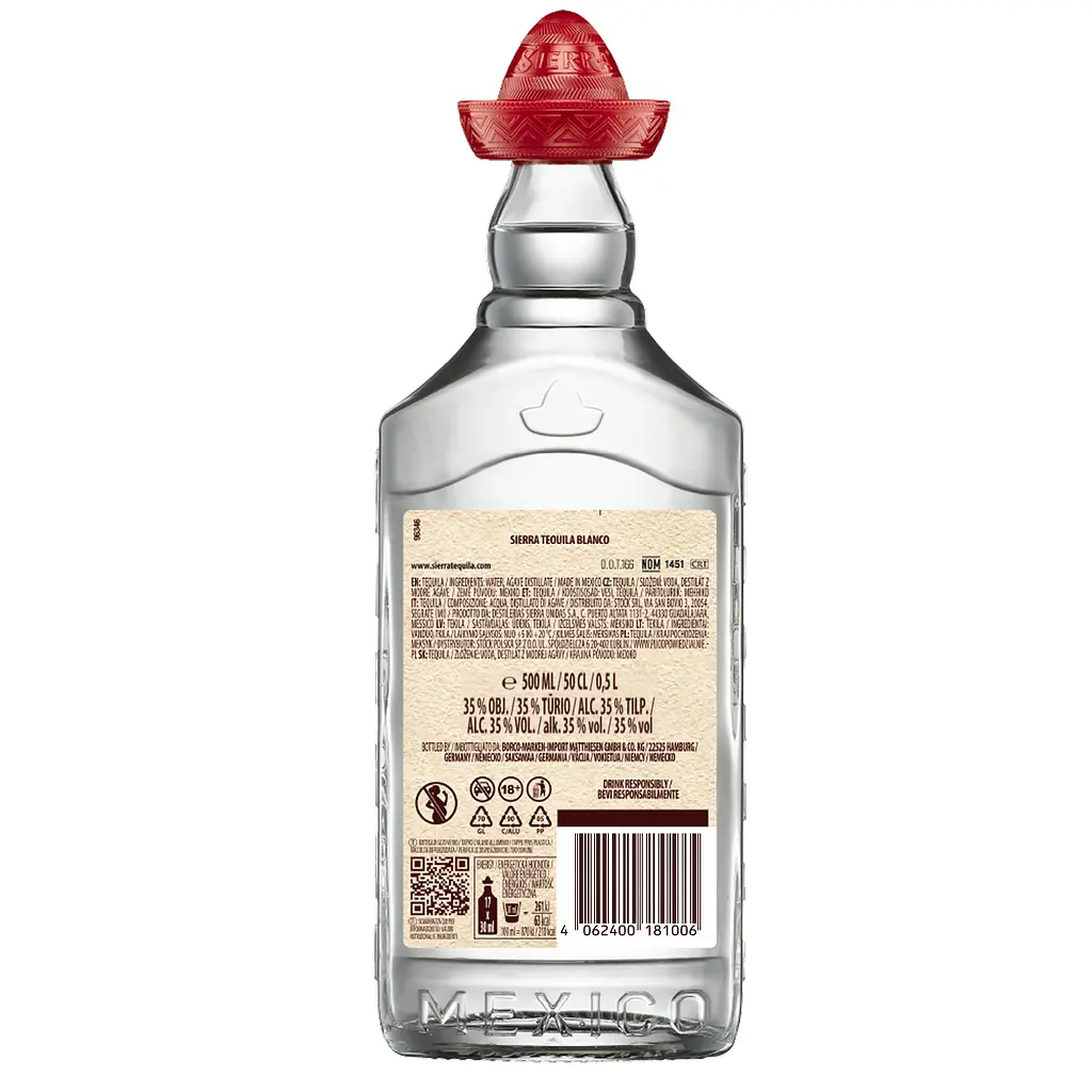 Текила Sierra Blanco 35% 1 л - фото 2