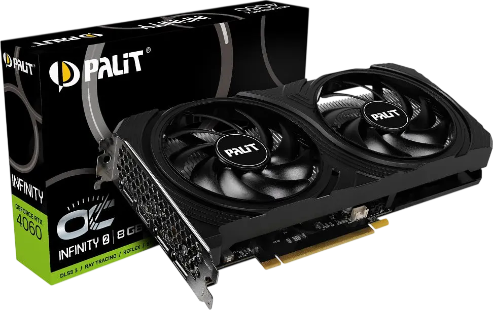 Відеокарта GeForce RTX 4060 8GB Palit Infinity 2 OC (NE64060S19P1-1070L) Б/В - фото 4