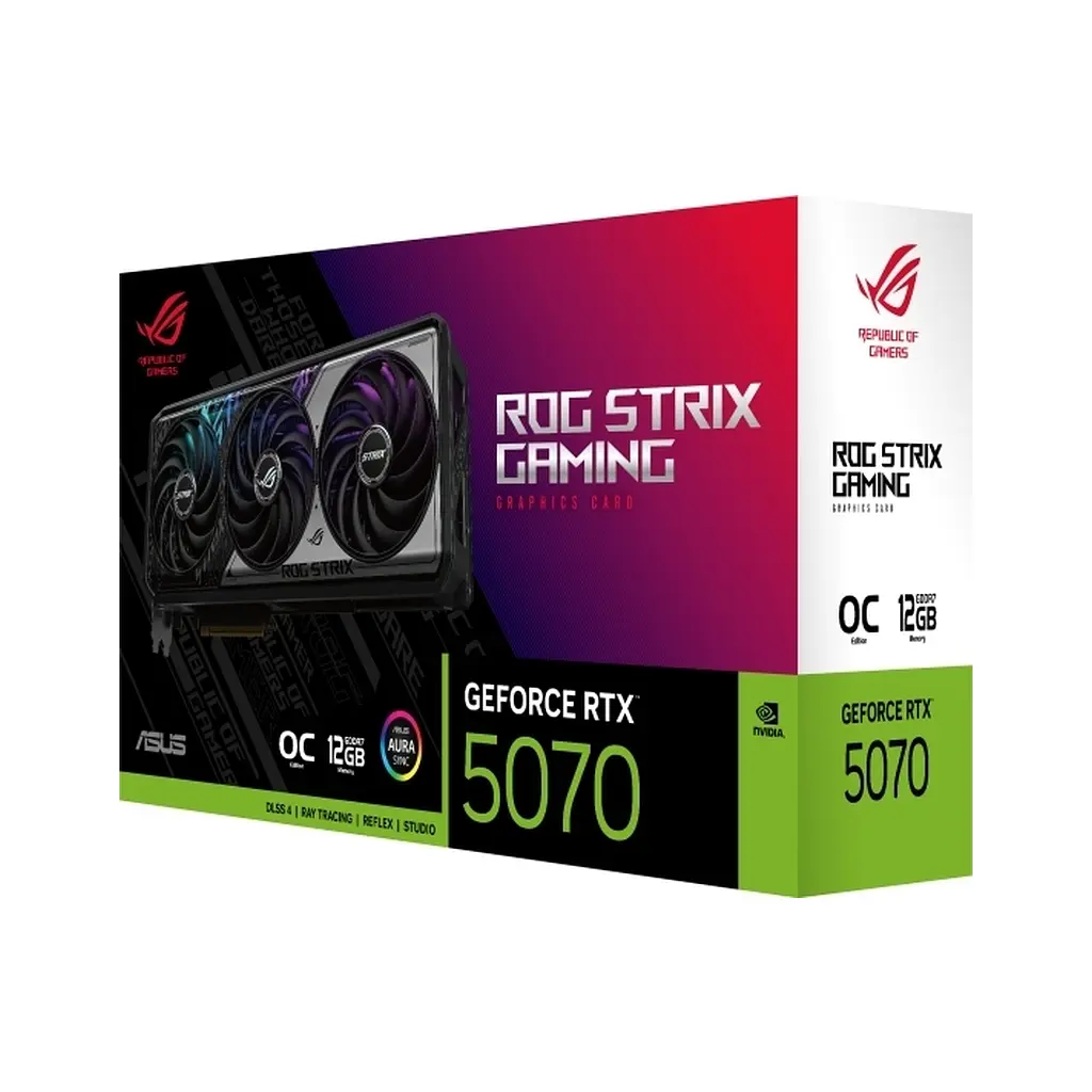 Відеокарта ASUS GeForce RTX5070 12Gb ROG STRIX GAMING OC (ROG-STRIX-RTX5070-O12G-GAMING) - фото 12