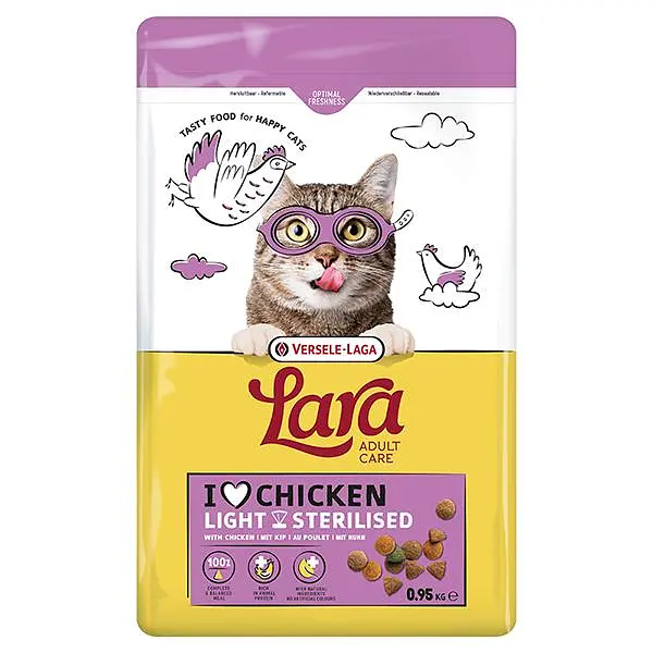 Сухий преміум корм для стерилізованих котів Lara Adult Care Light Sterilised Лара Курка 950 г
