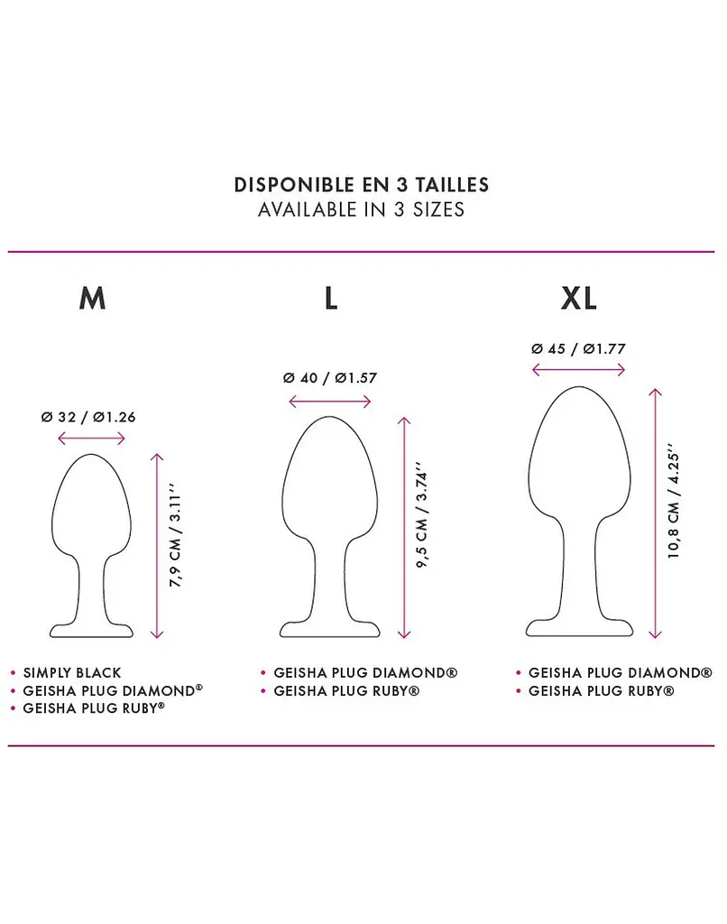 Анальная пробка с кристаллом Dorcel Geisha Plug Diamond XL 11 см (чёрный) - фото 5