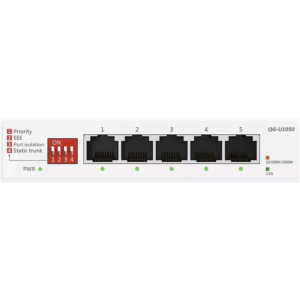 Комутатор Asus QG-U1050 5-Port 2.5G Unmanaged White (90IG09Z0-MO3B00) - фото 4