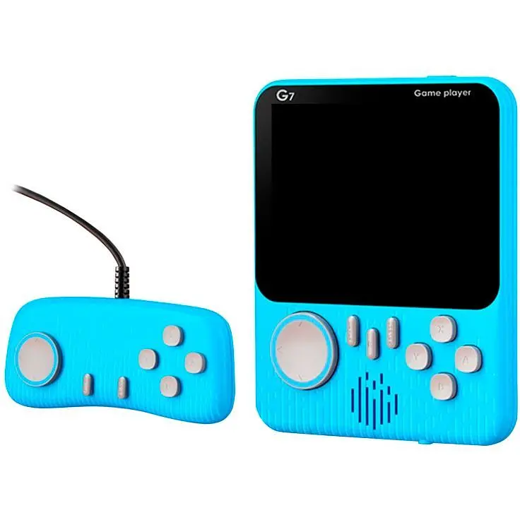 Ретро ігрова приставка SUP G7 Game Box Portable 666 in 1 AV Blue [85278] - фото 2