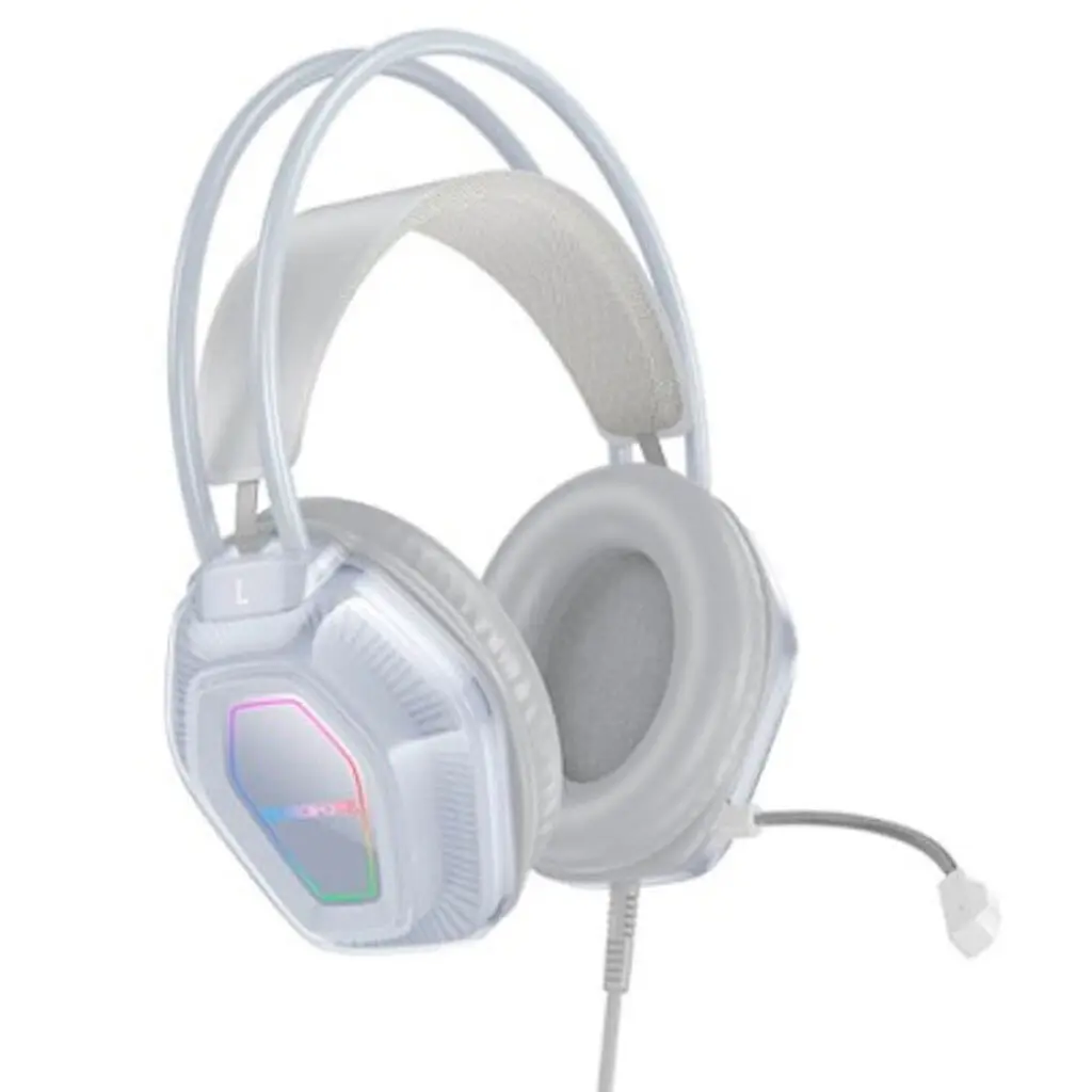 Проводные игровые наушники Borofone BO110 Fight, USB, 3.5mm, 2m, Серый - фото 2