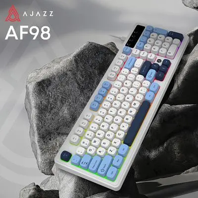 Клавіатура Ajazz AF98 USB UA White/Blue (AF98-GB) - фото 6