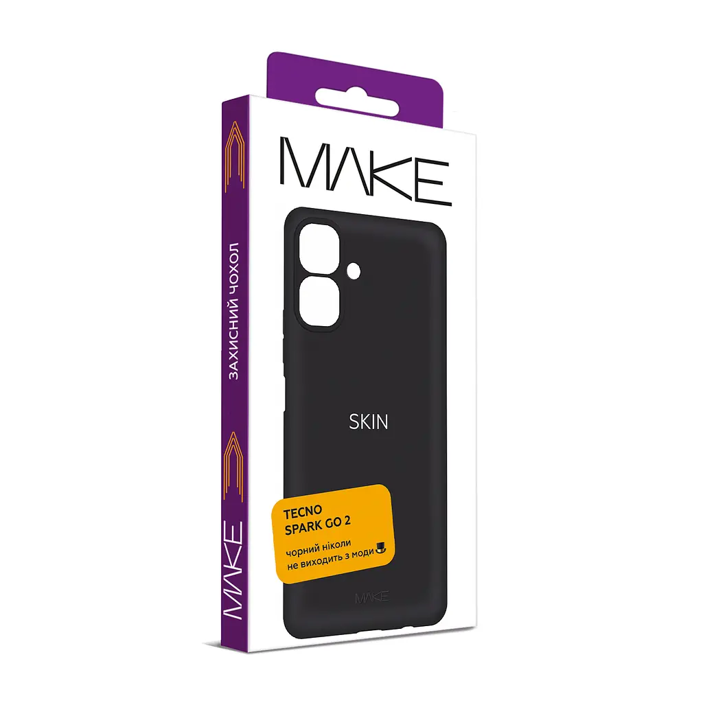 Чохол MAKE Tecno Spark Go 2 Skin Black - фото 3