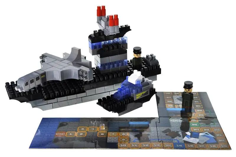 Конструктор блоковий QB300-205 "Block&Steps: Морська Місія" + ходилка та меморі гра 3в1, 124дет. qbee - фото 2