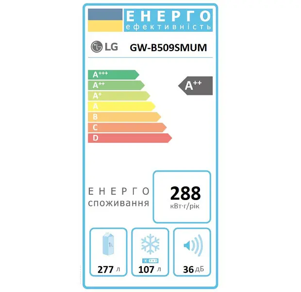 Холодильник с морозильной камерой LG GW-B509SMUM - фото 18