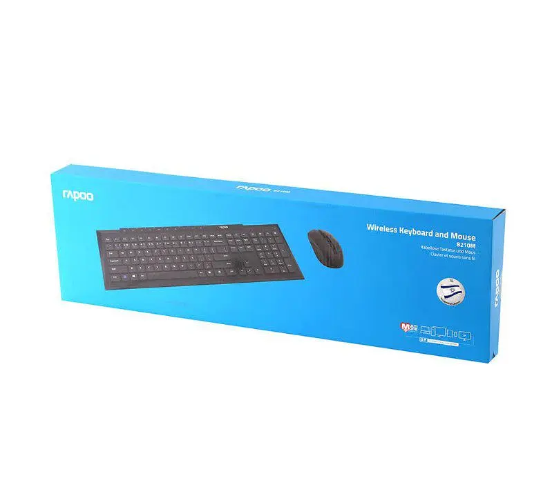 Комплект бездротова клавіатура та миша Rapoo 8210M Bluetooth Black - фото 3