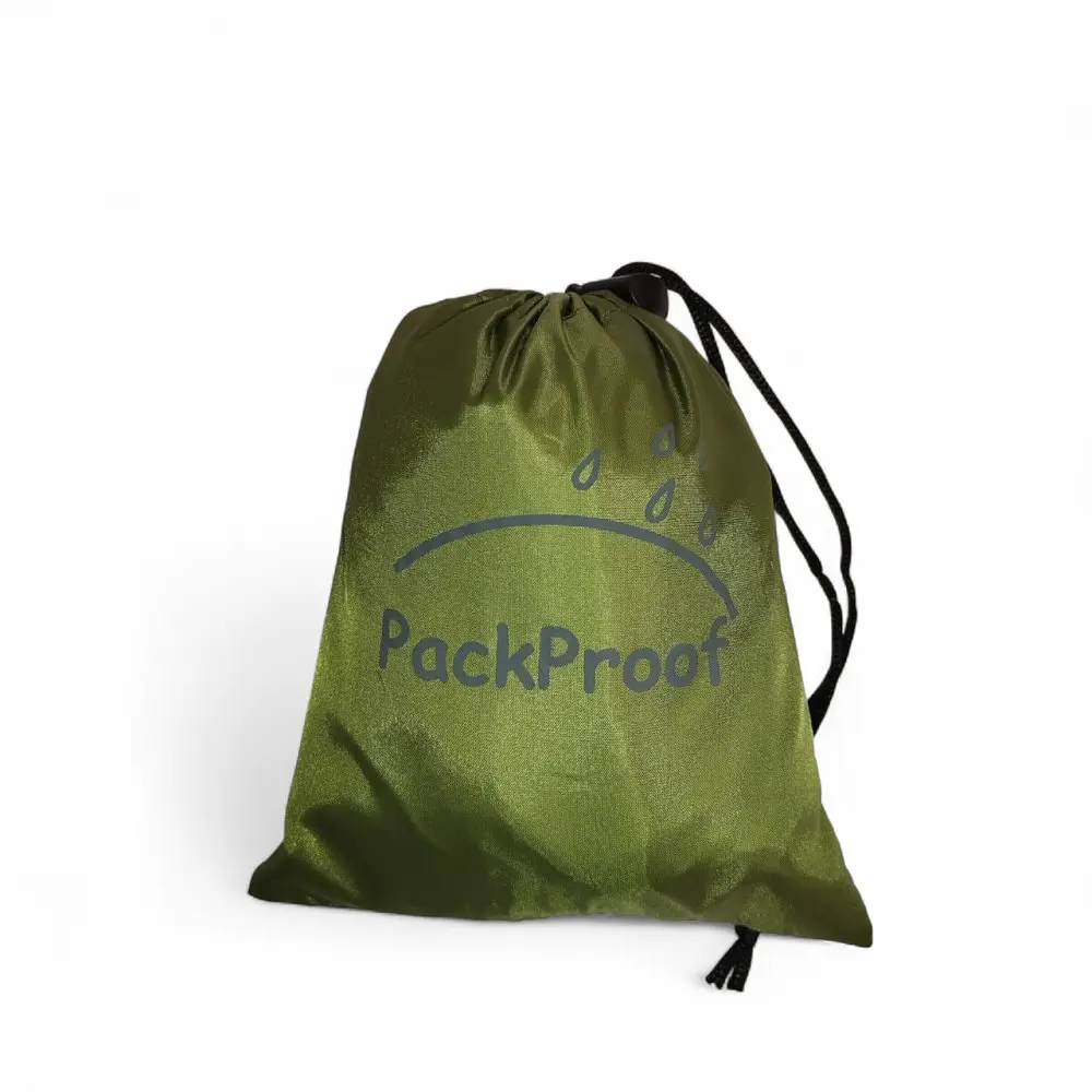 Чехол для рюкзака 60 л PackProof со стропой олива - фото 6