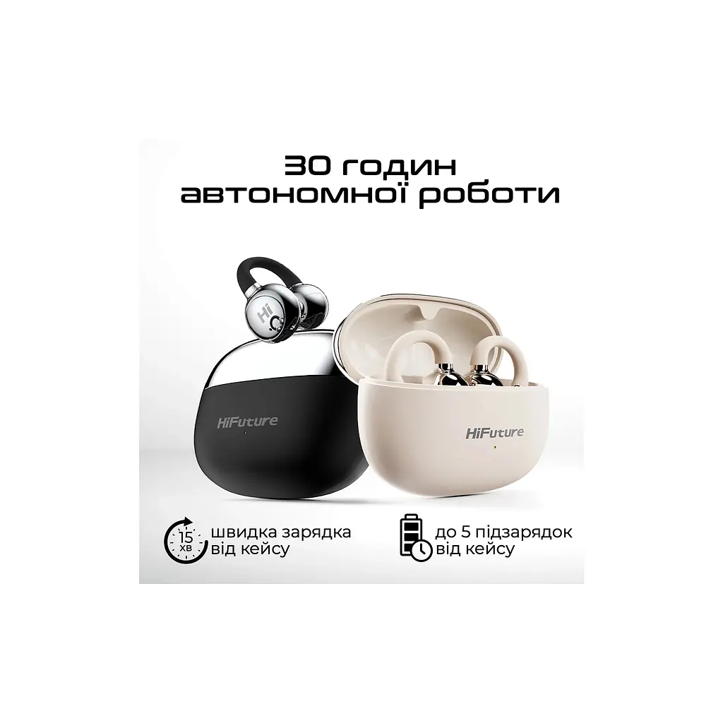 Навушники HiFuture FlexClip Black (flexclip.black) - фото 8