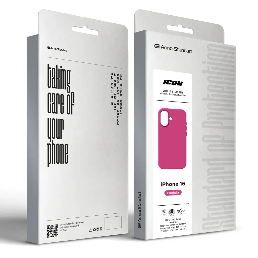 Чохол ArmorStandart ICON2 MagSafe для Apple iPhone 16 Fuchsia - фото 10