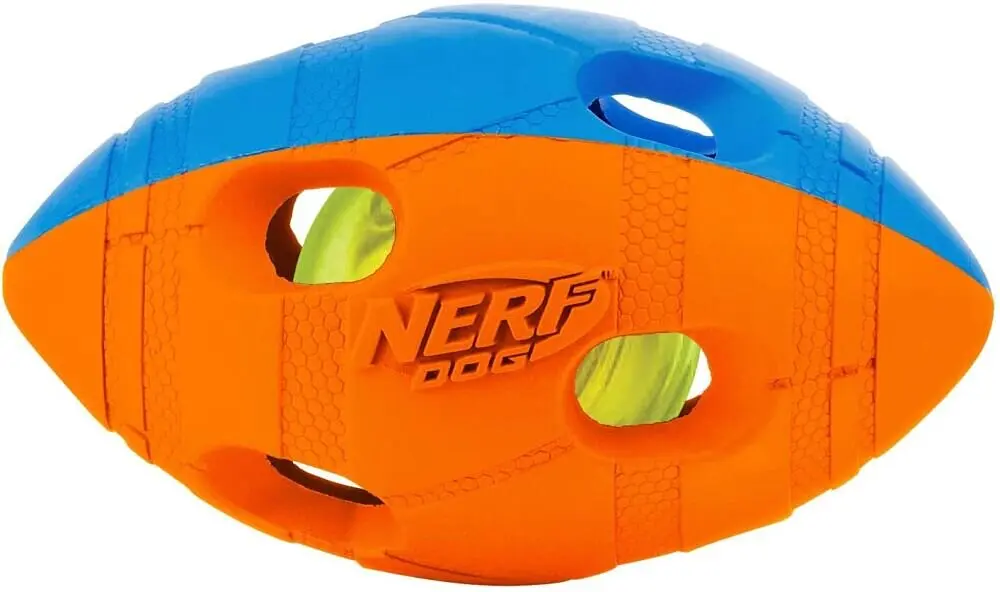 Футбольний м'яч для собак Nerf Dog Rubber Bash з інтерактивним світлодіодом - фото 2
