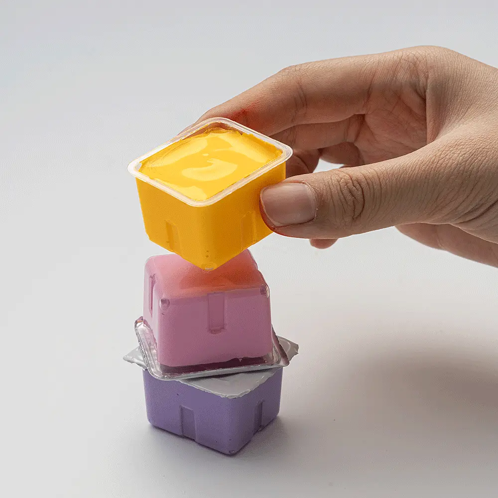 Набір гуашевих фарб Jelly Cup 24×30 мл зелений пластиковий пенал HIMI - фото 5