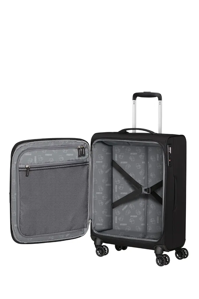Валіза American Tourister AEROSPIN BLACK 55x40x23(25) 55 См MH6*09001 - фото 2