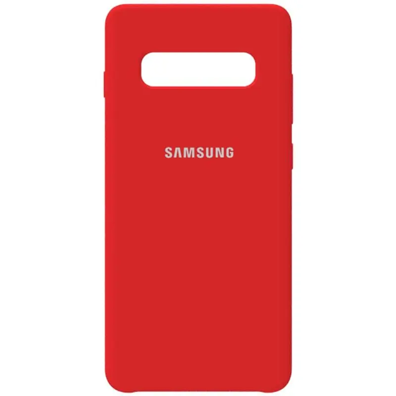 Чехол-накладка Toto Silicone Case Samsung Galaxy S10+ Rose Red - фото 2