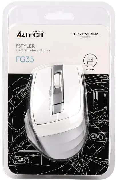 Мышь A4Tech FG35 Silver - фото 4