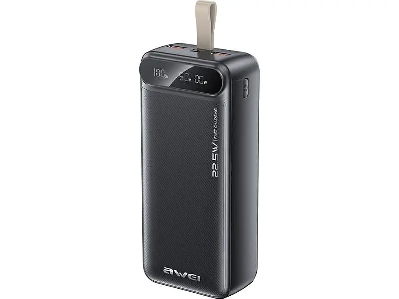 Зовнішній акумулятор (Power Bank) Awei PA-12 30000mAh 22.5W Black