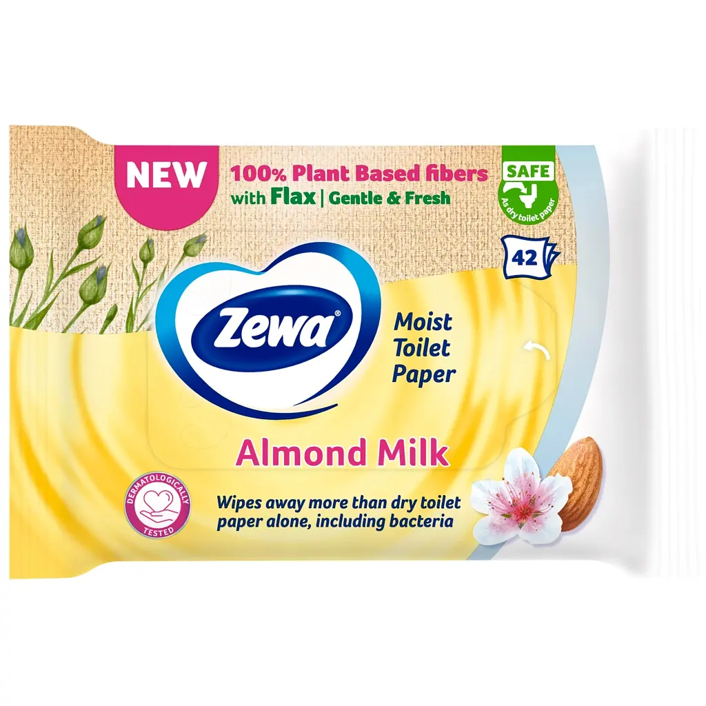 Туалетний папір Zewa Almond Milk 42 шт (7322540796179) - фото 2