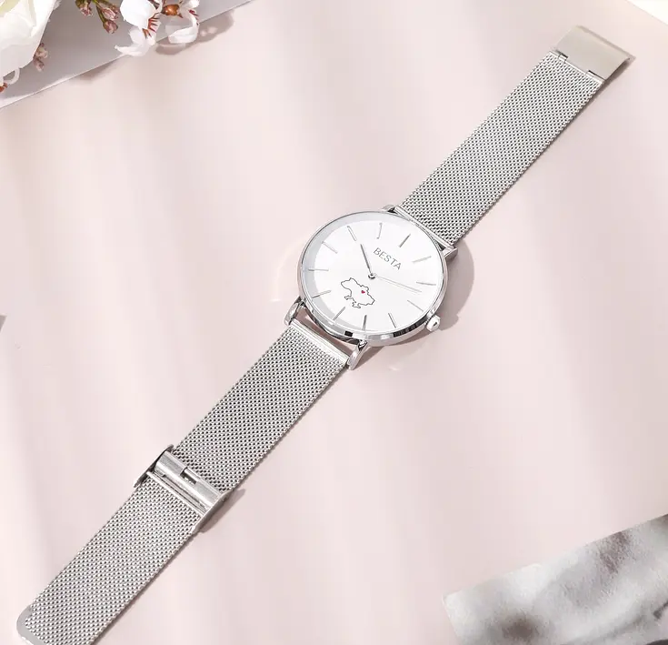 Наручний годинник жіночий BESTA Love UA Silver Сріблястий (3142) - фото 8