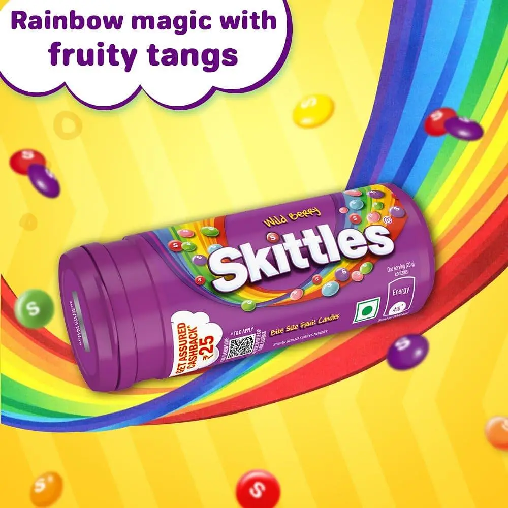 Драже Skittles Berry Flavor Purple Tube 30г - фото 5