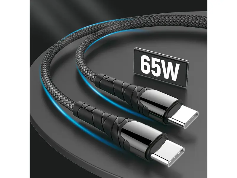 Кабель ColorWay USB-C to USB-C 2m Grey (CW-CBPDCC039-GR) - фото 8