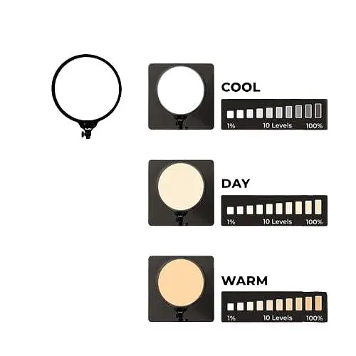 Кільцева лампа суцільний круг Neepho NP-36 Led Soft Ring Light 360 градусів 3 режими - фото 4