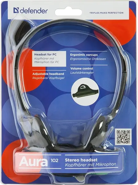 Гарнітура Defender Aura 102 Black (63102) - фото 2