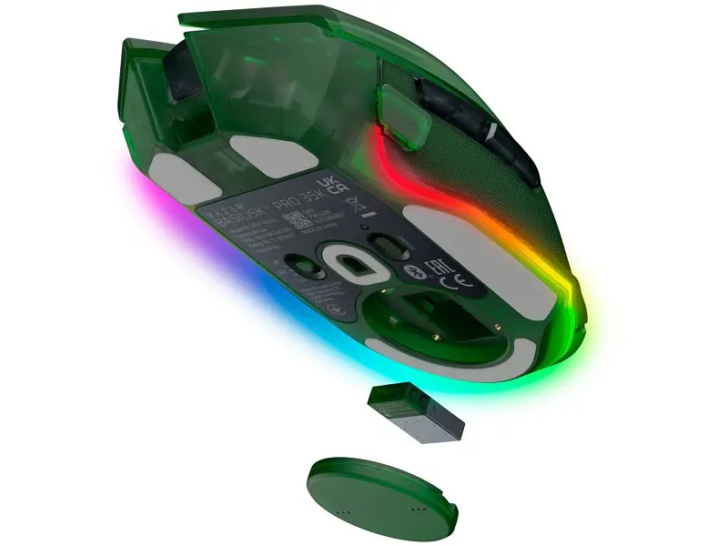 Миша Razer Basilisk V3 PRO Wireless 35K Phantom Green (RZ01-05240300-R3G1) - фото 3