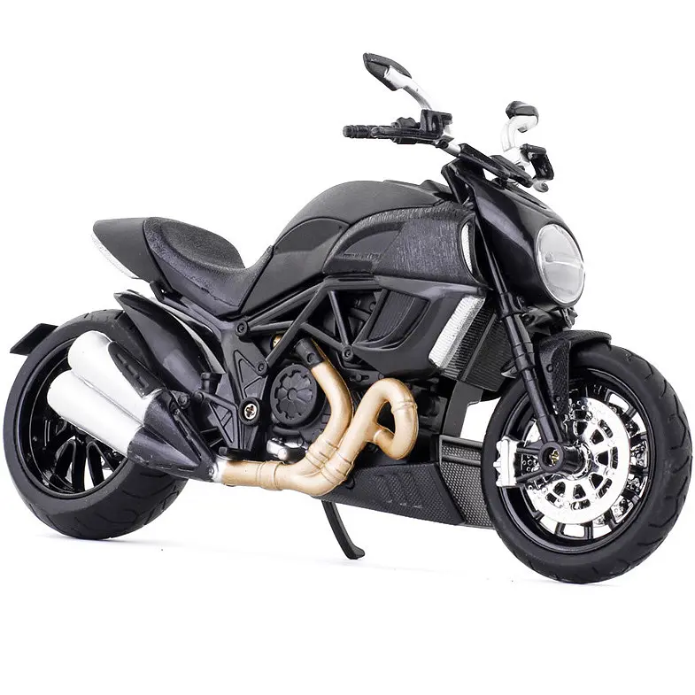 Іграшковий мотоцикл Ducati Diavel Carbon 1:12 металева модель TK Group