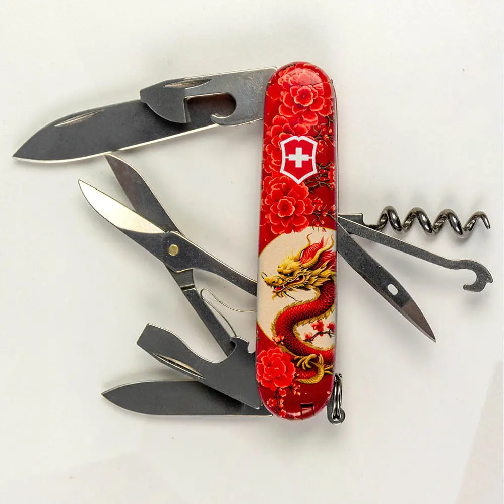 Ніж Victorinox Climber Zodiac 91мм 14функ Китайський червоний дракон - фото 3