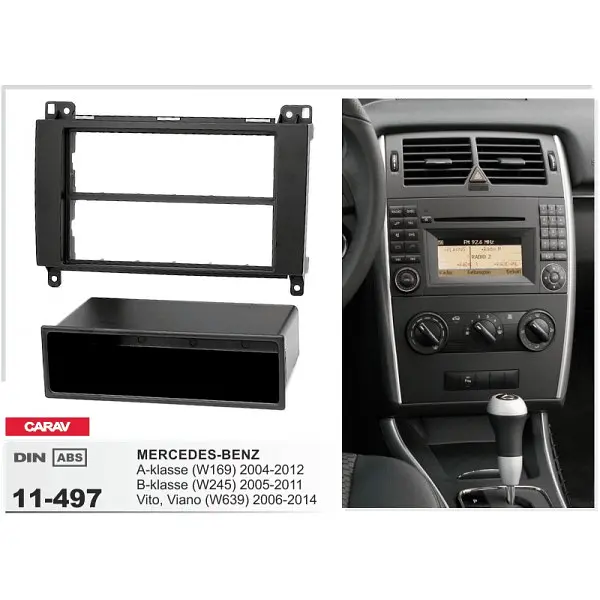 Перехідна рамка Mercedes-Benz Vito, Viano, Sprinter, W639, W169, W245 Carav 11-497 - фото 4