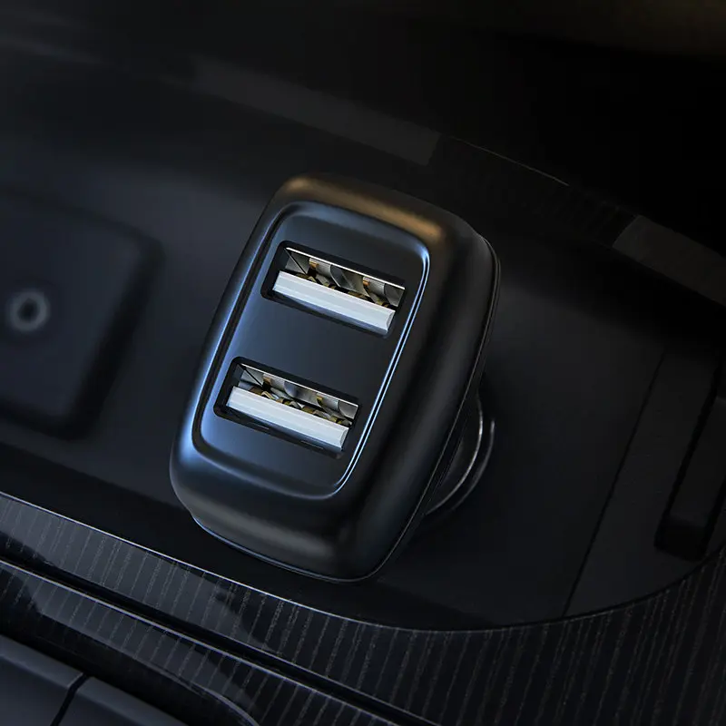 Адаптер автомобільний HOCO Leader Z36 2USB чорний - фото 3