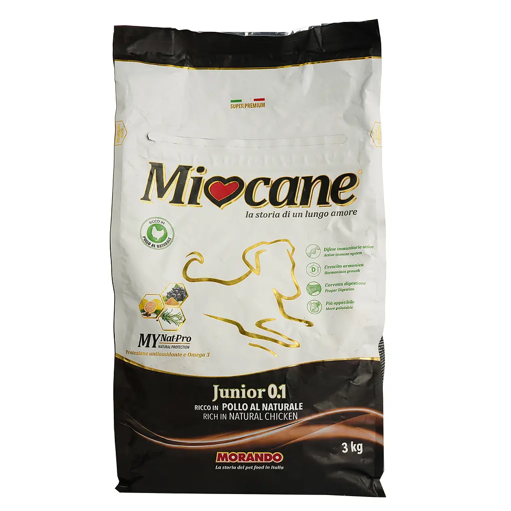 Сухий корм для цуценят Morando MioCane Junior, з натуральною куркою, 3 кг - фото 2