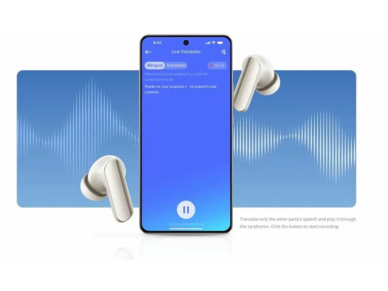 Навушники Realme Buds Air 7 Pro Glory Beige - фото 4