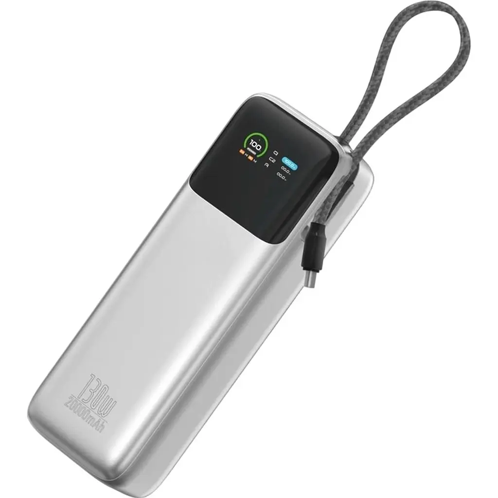Зовнішній акумулятор WiWU PM301 20000mAh 130W Gray (6979107512744) [172715] - фото 4