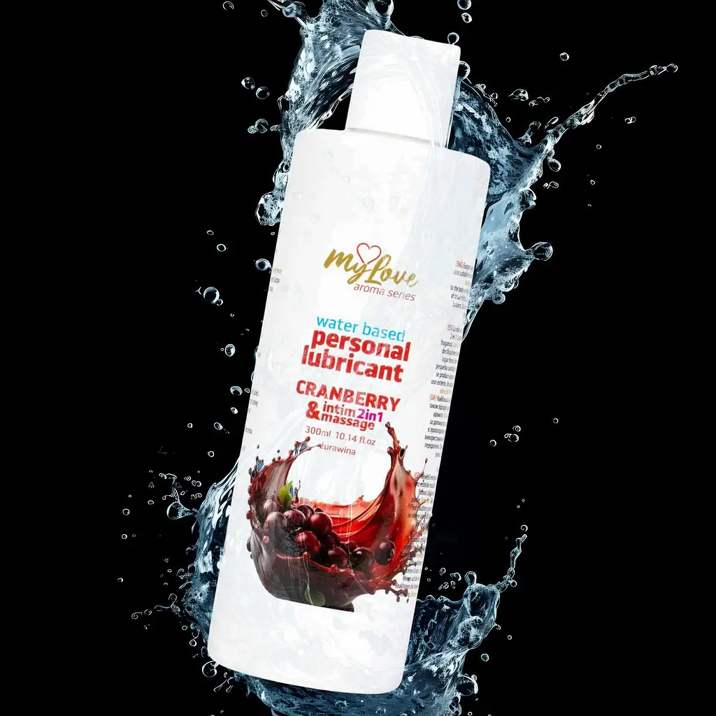 Лубрикант MyLove Aroma Series IntimMassage 2in1 Cranberry, 300 мл - фото 3