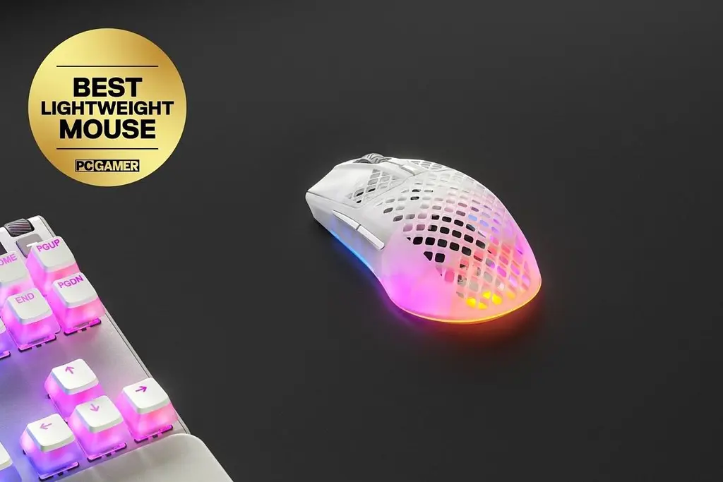 Комп'ютерна мишка SteelSeries Aerox 3 Wireless Ghost RGB 18000dpi. 6кн. прозора (62610) - фото 2