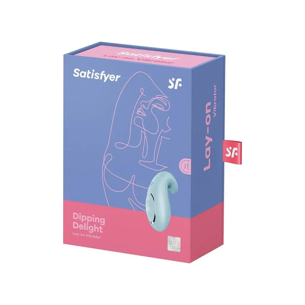 Вібратор Satisfyer Dipping Delight Light Blue, 2 мотори, гнучкий кінчик - фото 7