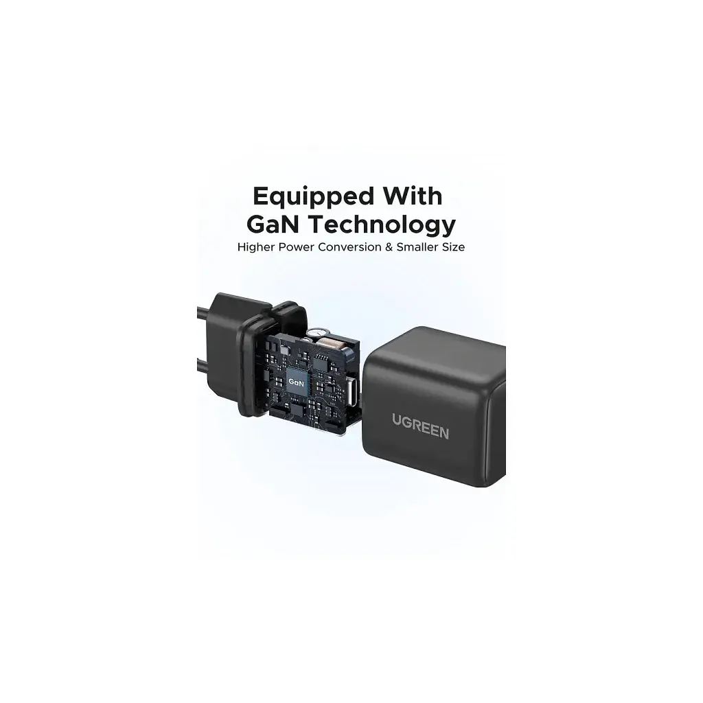 Зарядний пристрій Ugreen USB-C PD20W GaN X512 gray (55528) - фото 7