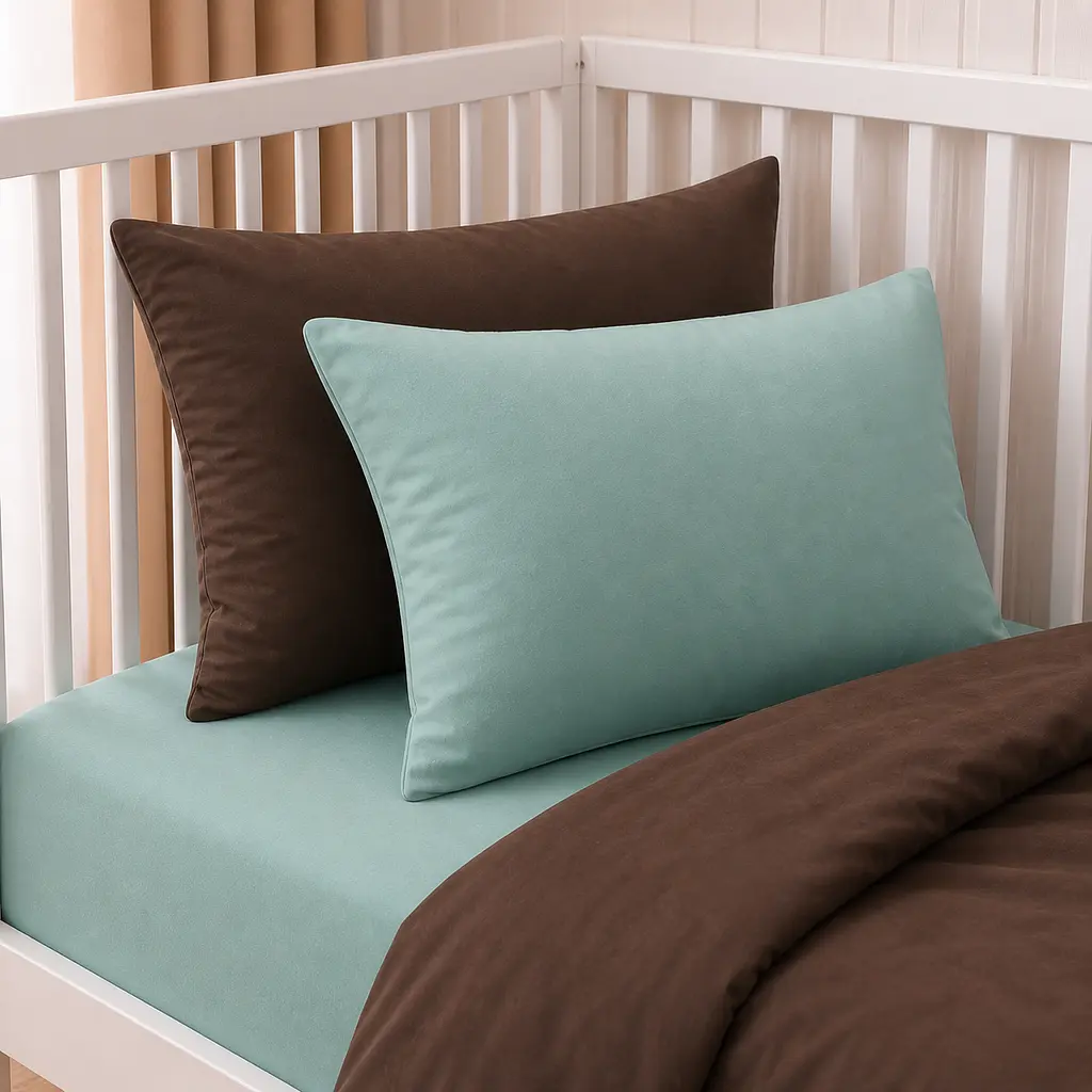 Дитяча постільна білизна MIRSON BABY фланель Menthol/Brown 110х160см (2200012800119) - фото 8